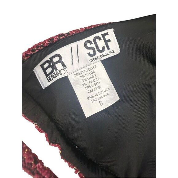 BEACH RIOT X Stone Cold Fox Women’s XS/S Chloe Bikini Swimsuit Moroccan Jacquard - Picture 7 of 11